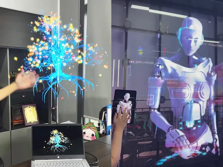 3D HDMI Holographic Fan Hologram Display 39