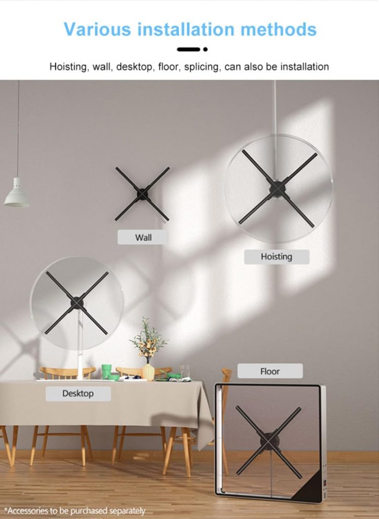 100cm 3D Holographic Fan Display LED Advertising Display | 3D Holograms