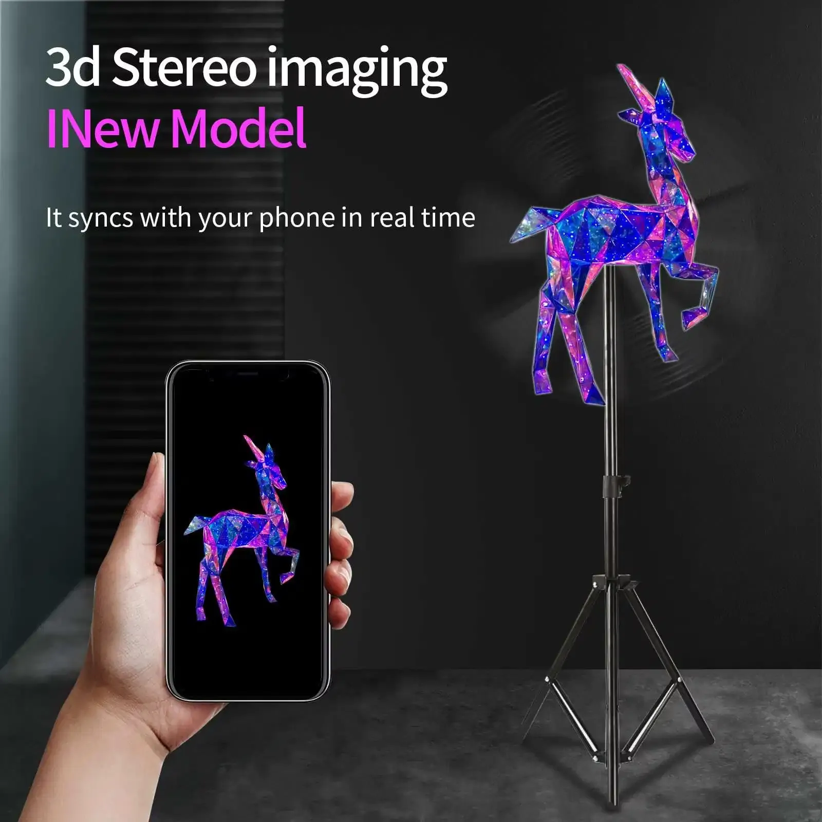 Hologram Fan send 3D content from mobile phone in real time